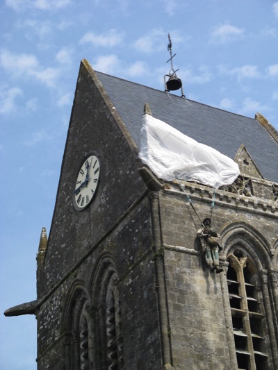 Church at Sainte Mere Eglise, Normandy